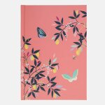 Carnet d'adresses papillon et citrons corail