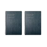 Carnet a couverture epaisse ¿ bleu - noir, papier de haute qualit�, 25 x 17 cm, id�al pour ecrire, tenir ...