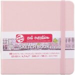 Carnet croquis 12x12 cm - 80 feuilles - 140g - rose - royal talens