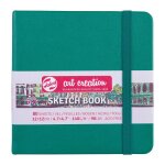 Carnet croquis 12x12 cm - 80 feuilles - 140g - vert for�t - royal talens