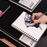 Carnet de croquis aquarelle pour dessin, a3 / a4 / a5 110g / m2, marqueurs d'album ? bobine portables, ...