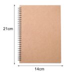 Carnet de croquis a bobine rétro, 50 feuilles de papier kraft pour etudiants, carnet de croquis, fournitures ... Carnet de croquis a bobine rétro, 50 feuilles de papier kraft pour etudiants, carnet de croquis, fournitures ...