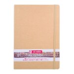 Carnet - croquis - dessin - a4 - 21x29, 7cm - 80 pages - 140g - kraft - sakura