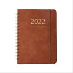 Carnet de croquis hebdomadaire en anglais complet, carnet en cuir pu, bloc - notes a bande elastique ...