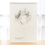 Carnet de croquis ?pais 8k pour ?tudiants, livre de dessin ? images vierges, livre de croquis ? bobine ...