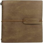 Carnet en cuir v�ritable - 4, 9 x 7, 87 pouces, 100 pages rechargeables, parfait pour ecrire, dessiner ...