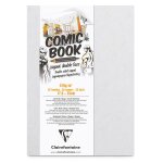 Carnet a dessin layout double face comic book - 17, 6 x 25 cm - 220g - clairefontaine