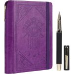 Carnet a lignes pour hommes et femmes, carnet en cuir avec stylo, carnets a couverture rigide a5 evil ...
