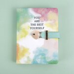 Carnet de mots de passe b6 avec serrure, bloc - notes epais, cr�atif, en forme de coeur, mignon, filles, ...