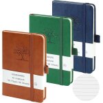 Carnet de notes, 80gsm, notebook, cahier lign�, 3 paquet, carnet a6, petits carnets, 192 pages chacun, ...