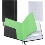 Carnet de notes a5 80 pages rectangulaires - notebook compact en similicuir pour ecole ou travail - cahier ...