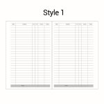 Carnet de notes a5, a6 avec agenda a feuilles volantes en reliure a spirale, calepin, planificateur hebdomadai ...