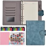 Carnet de notes a5 en cuir a5 classeur a anneaux en cuir avec cahier carnet classeur a5 a 6 anneaux classeur ...