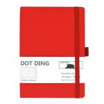 Carnet de notes a5 a pois, 160 pages, 100g / m2, en tissu, couverture rigide, pour agenda, carnet de ...