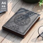 Carnet de notes a6 portable r�tro, carnet de voyage cr�atif, carnet de notes epais pour journal de r�union, ...