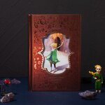 Carnet de notes a couverture rigide, 128 feuilles, pages en couleur, les aventures du petit prince, illustrati ...