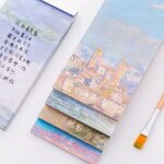 Carnet de notes cratif peint a la main, 20 pices, liste de tches, fournitures scolaires et de bureau, ...