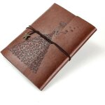 Carnet de notes en cuir a6, agenda vierge, carnet de croquis rechargeable, livre vide a concevoir soi ...