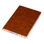 Carnet de notes en cuir a couverture souple, bloc - notes d'affaires, journal de voyage, ruban, signet ...