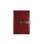 Carnet de notes en cuir pu b6, planificateur r�tro, journal intime avec verrou, agenda, mot de passe, ...