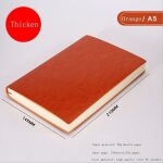 Carnet de notes en cuir souple, carnet de notes a6 a5 b5 pu, carnet de voyage, epais, pour r�union, ecole, ...