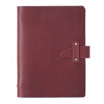 Carnet de notes en cuir de qualit� sup�rieure 83xc a5 business, bloc - notes a feuilles larges doubl� ...