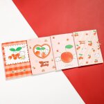 Carnet de notes en fil de cerise romantique a6, 1 pi�ce, carnet de notes, agenda, coeur, mignon, girly, ...