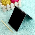 Carnet de notes a gratter en carton noir pour enfant, carnet de croquis cr�atif, bricolage, q1jc