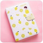 Carnet de notes imprim� de fruits, planificateur avec boucle magn�tique, carnet de notes en pu, agenda ...