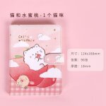 Carnet de notes a la page int�rieure, couleur mignonne, dessin anim� imprim�, couverture en pu, livre ...