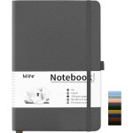 Carnet de notes lign� a5 200 pages, pu hard cover notebook avec papier epais de qualit� sup�rieure 100 ...