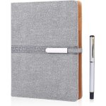 Carnet de notes lignes a5, carnet de notes a 6 anneaux avec porte - stylo, 100 feuilles, bloc - notes, ...