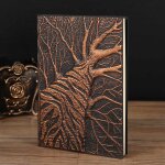 Carnet de notes magique cratif a couverture rigide a5, carnet de voyage vintage en cuir gaufr a la ...
