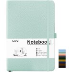 Carnet de notes pointill� a5 200 pages, pu hard cover notebook avec papier epais de qualit� sup�rieure ...