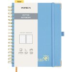Carnet de notes pointill spirale - 18, 8 x 24, 5 cm cahier, bullet dotted journal papier 120 g / m, ...