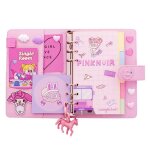 Carnet de notes portable m17f avec joli motif de dessin anim, carnet de notes avec couverture en pu, ...