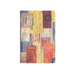 Carnet de notes scrapbook r�tro a couverture rigide, 196 pages, signet, ruban pour journal de voyage, ...