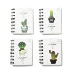 Carnet de notes en spirale cactus mignon, fournitures quotidiennes de bureau, planificateur, carnet de ...