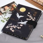 Carnet de notes de style chinois r�tro, agenda a5, avec boucle magn�tique, illustration en couleur, plan ...
