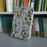Carnet de notes en tissu brod avec marque - page et b individuel, a5 horizon, bloc - notes vierge, liberty, ...