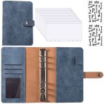 Carnet de reliure en cuir pu, bon matriel, systme d'enveloppes de trsorerie, poches de reliure, economie ...