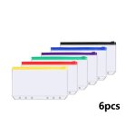Carnet de reliure projecteur en cuir pu, ensemble de systme d'enveloppes de trsorerie, poches de reliure, ...