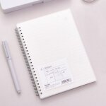 Carnet a reliure spirale a5 70 feuilles, bloc - notes pour dessin peinture graffiti journal intime, fourniture ...