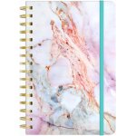 Carnet a spirale, couverture rigide lign�e pour femme, taille moyenne 15, 2 x 21, 3 cm, 160 pages de ...