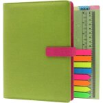 Carnet a spirale organiseur, rechargeable carnet planner journal cahier voyage avec bouton magn�tique ...