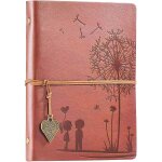 Carnet de voyage a5 carnet?marron? de notes voyage diary notebook croquis dessin rechargeable journal ...