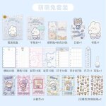 Carnet de voyage avec des animaux de dessin anim� et des pages color�es pour fille, planificateur de ...