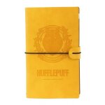 Carnet de voyage - harry potter - poufsouffle - cuir - 12x19, 6cm - 160 pages
