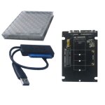 Carte adaptateur msata vers sata 3. 0, c�ble de conversion usb3. 0, m. 2 ngff vers sata vers usb3. 0