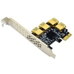 Carte adaptateur pci - e 1 a 4, extension de carte graphique usb3. 0, utilise pour le minage de btc